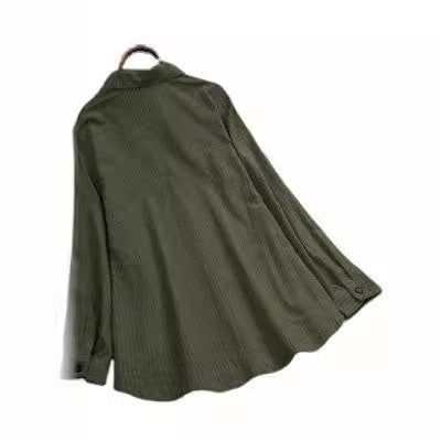 Dame Let og luftig skjorte bluse med knapdetaljer Stilla