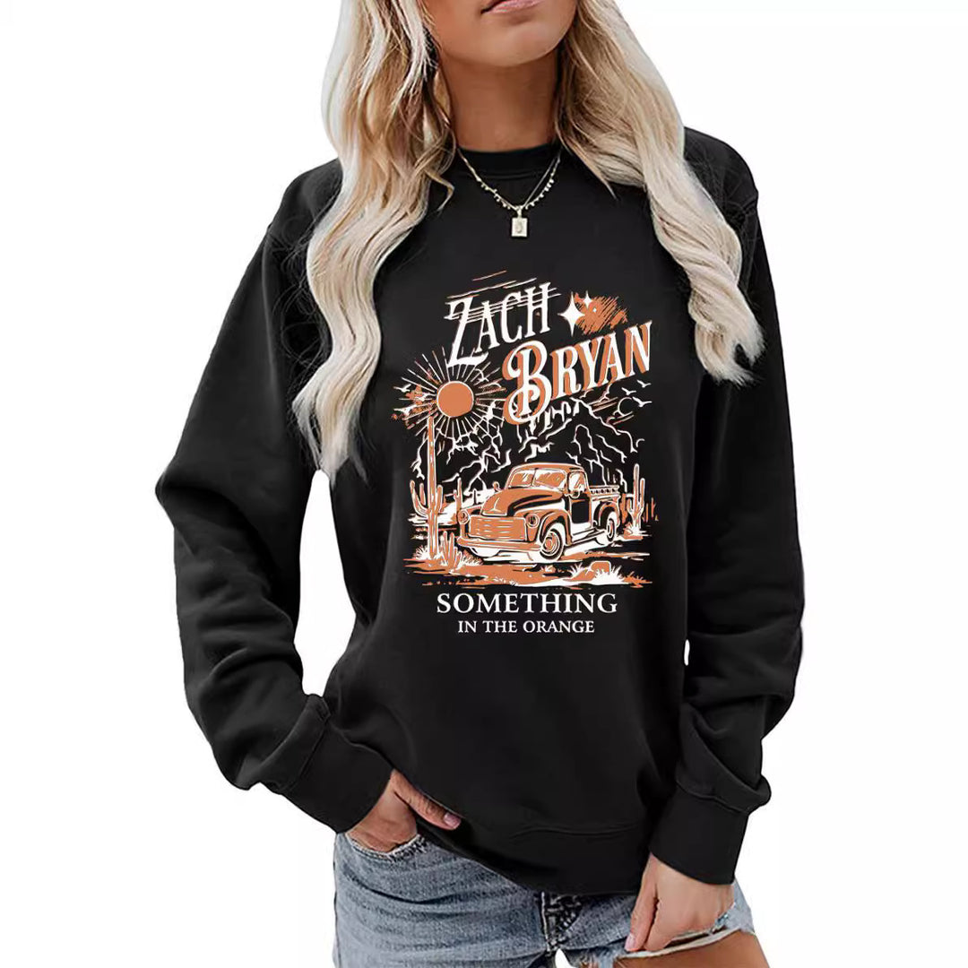Kvinders sweatshirt med inspirerende vintage lastbil design Stilla