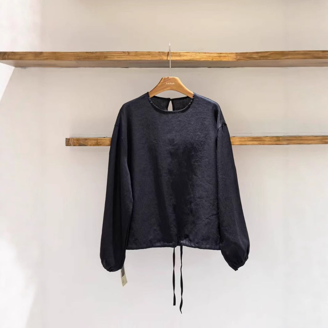 Dame Relaxed Fit Puff Ærme Bluse Stilla