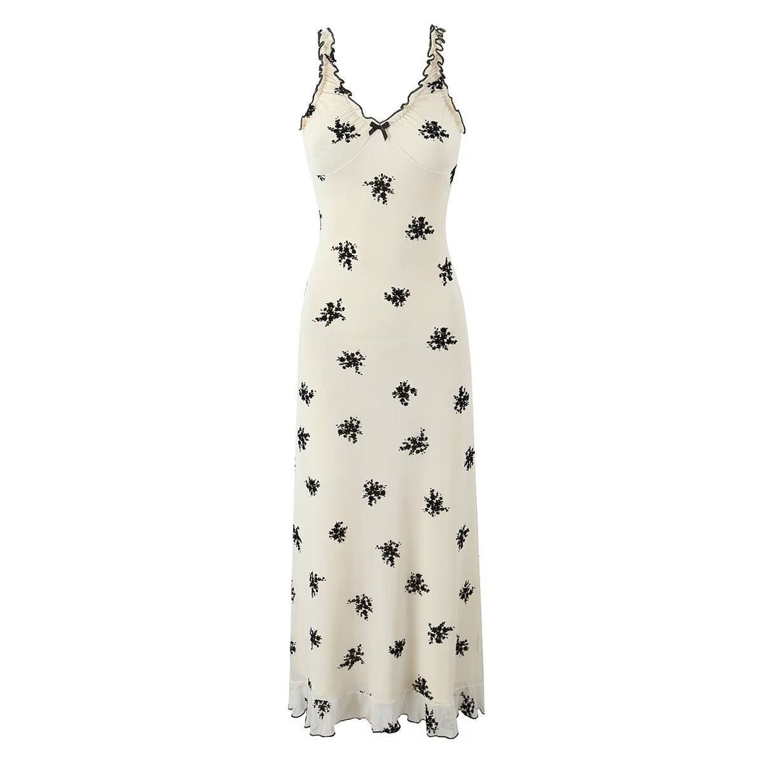 Stilla | Flydende Spaghetti Strop Maxi Kjole