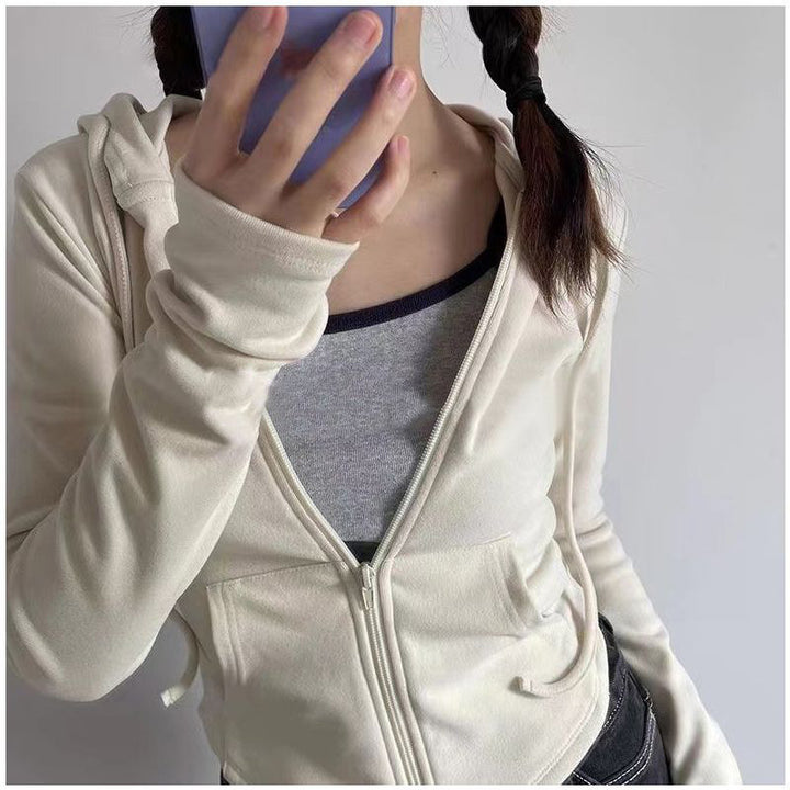Dame sporty hoodie med lynlås og komfortabel pasform Stilla