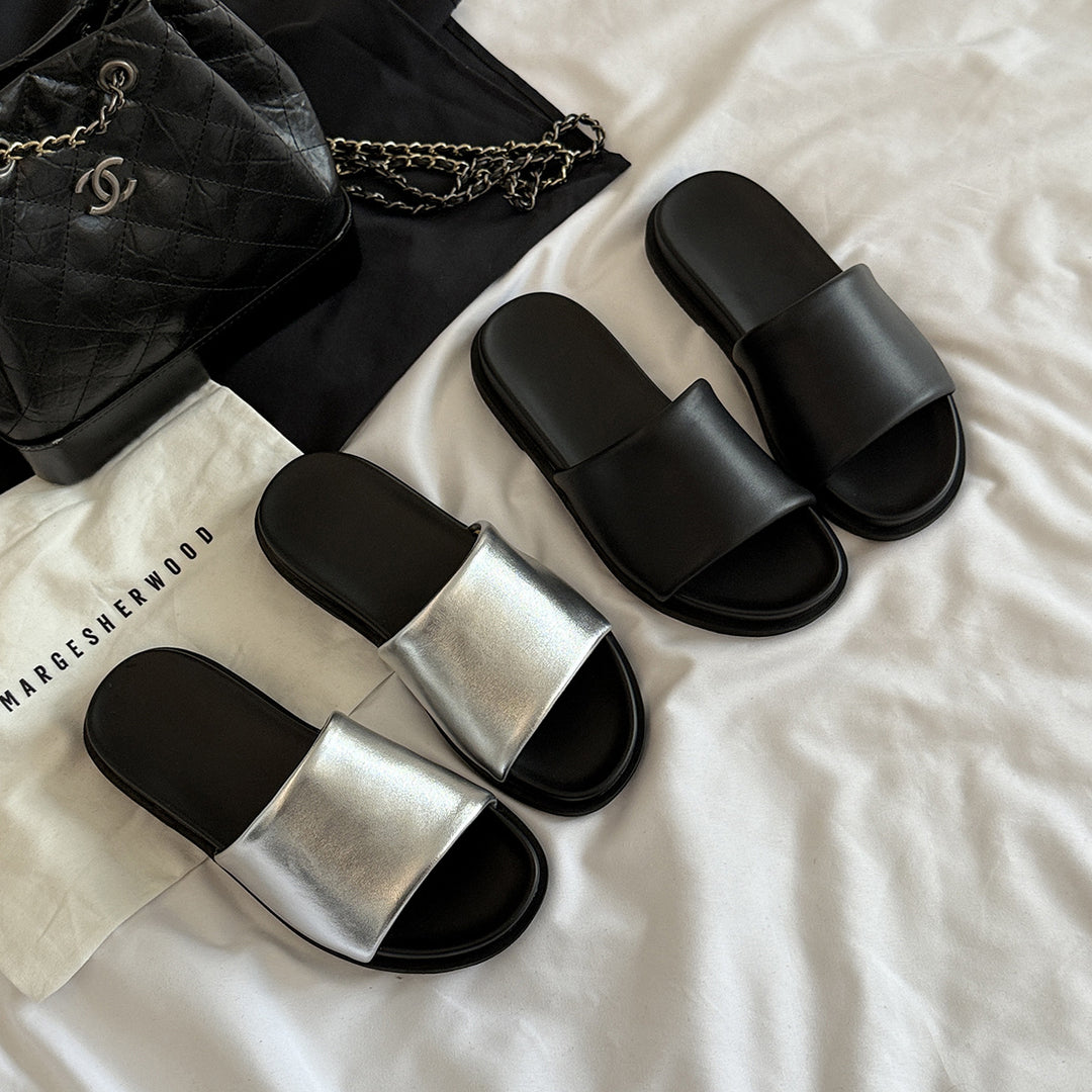 Femme Casual Slide Sandaler med polstret sål Stilla