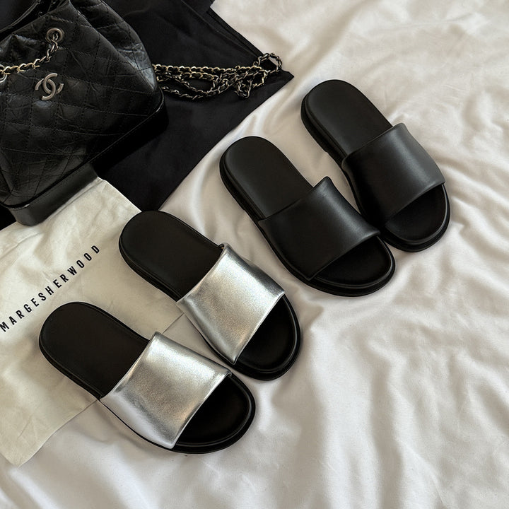 Femme Casual Slide Sandaler med polstret sål Stilla