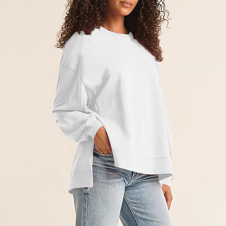 Dame afslappet sweatshirt med moderne snit Stilla