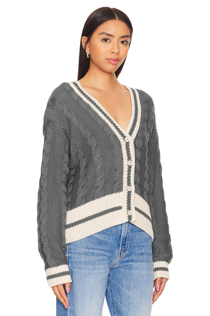 Femme Kabelstrik Korte Cardigan Stilla