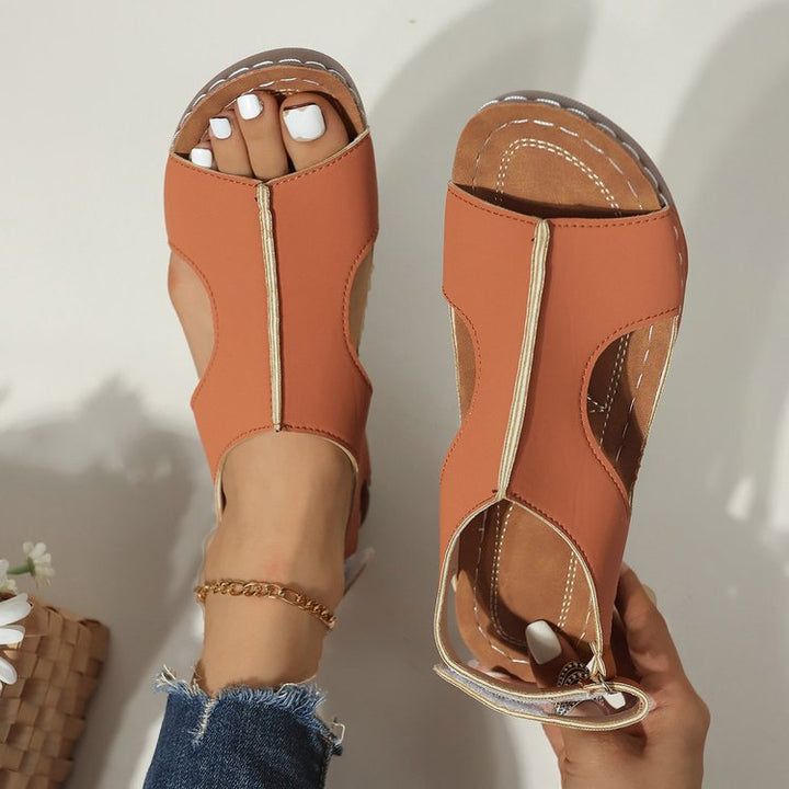 Dame Komfortable Sandaler med elastisk rem og anatomisk fodseng Stilla