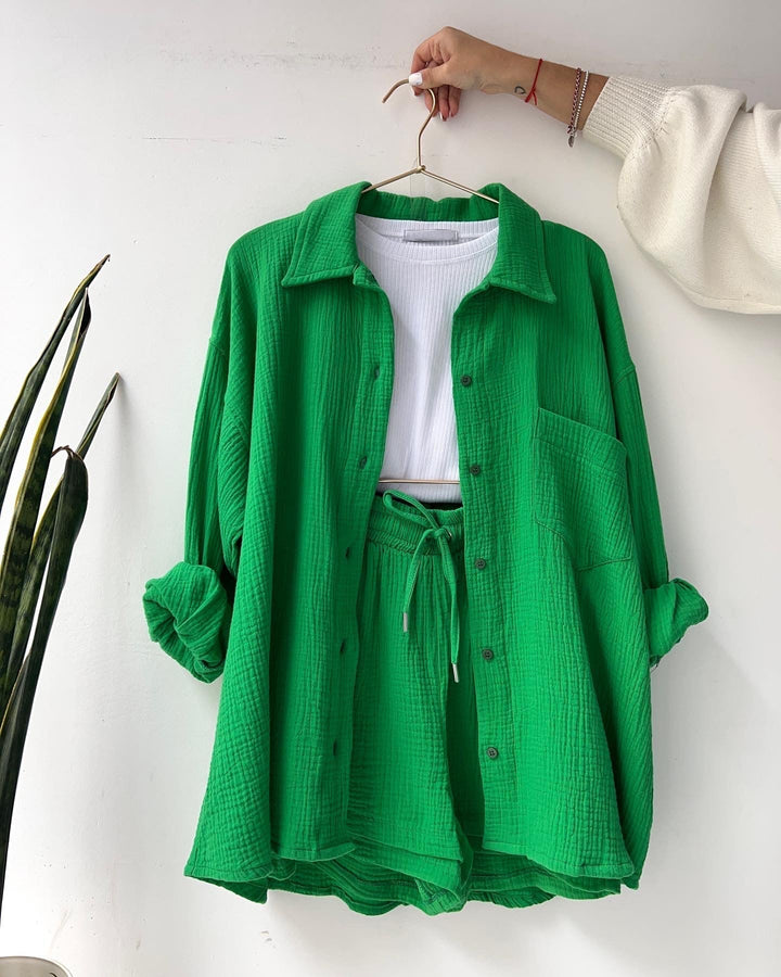 Stilla | Ensemble Skjorte Og Shorts Frisk
