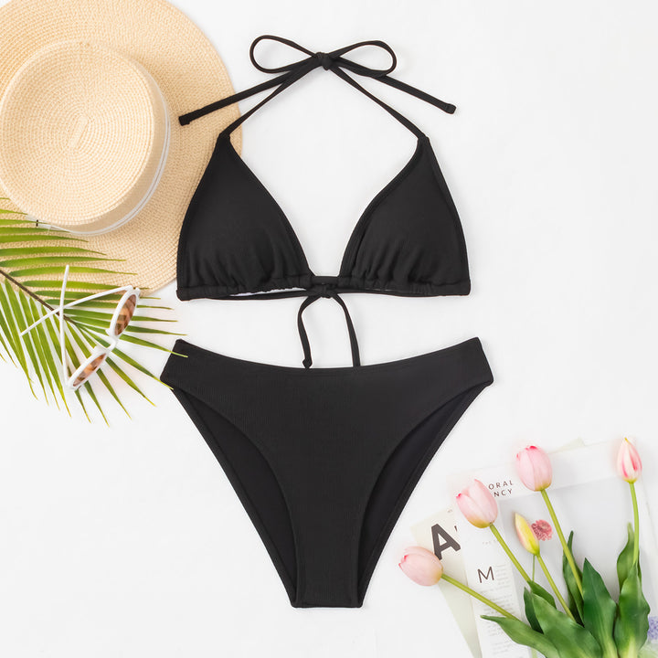 DameTriangel-Bikini med justerbare stropper og figurskabende elementer Skovae