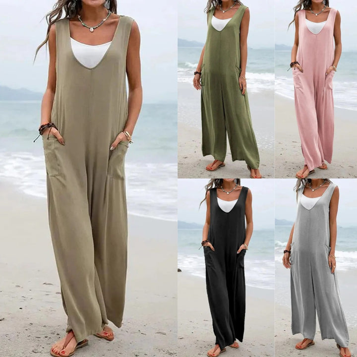 Dame Bredbenet Jumpsuit Stilla