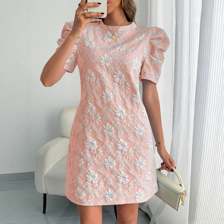 Kvinder Broderet Floral Mini Kjole Stilla