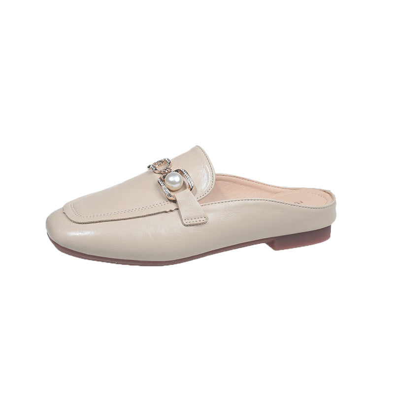Femme Elegante Perle-belagte Slip-On Mules Stilla