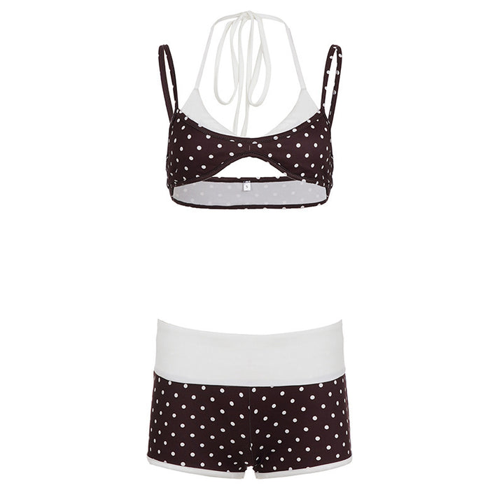 Dame bikini-sæt med trendy prikdesign og moderne snit Skovae