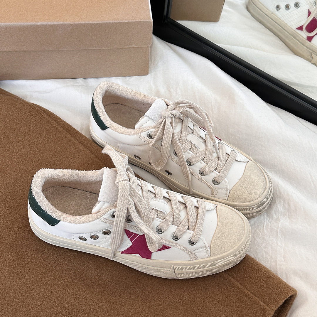 Femme Farverig Retro Fritids Sneakers Stilla