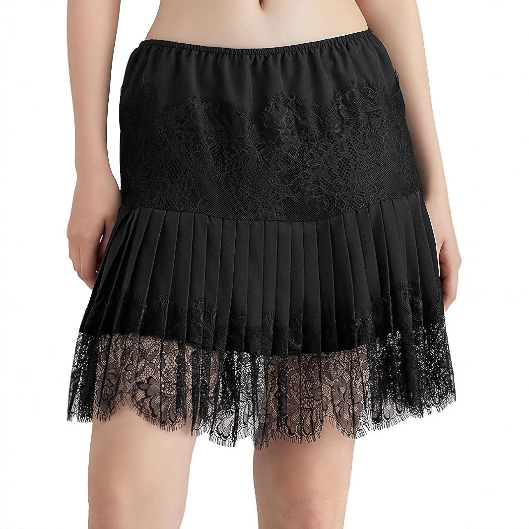 Femme Gestufte Spids Mini Nederdel Stilla