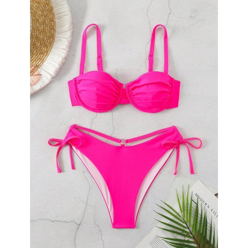 Femme Raffung Underwire Bikinisæt Stilla