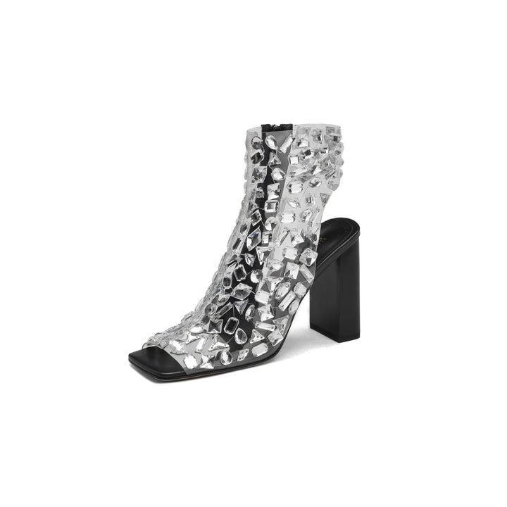 Femme Statement Gennemsigtige Stiletto Støvler Stilla