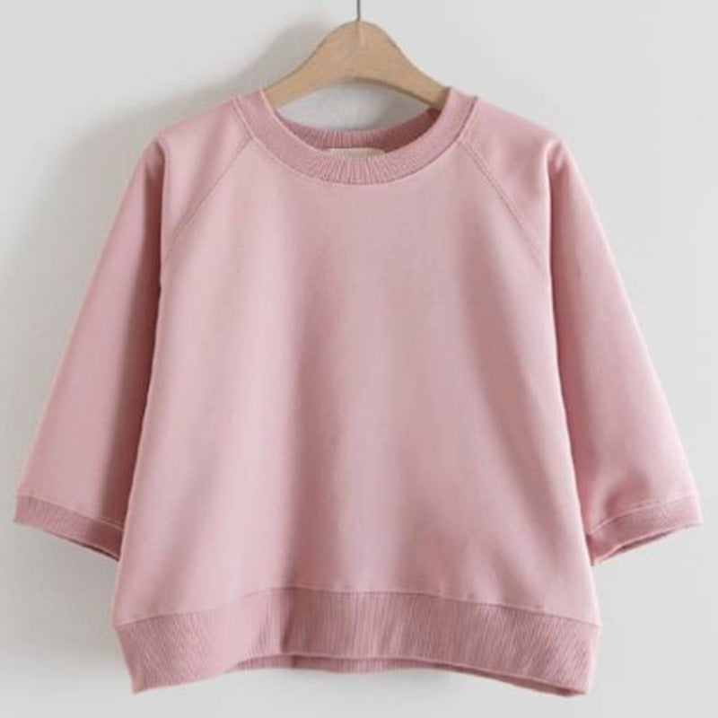 Dame casual sweatshirt med 3/4 ærmer Stilla