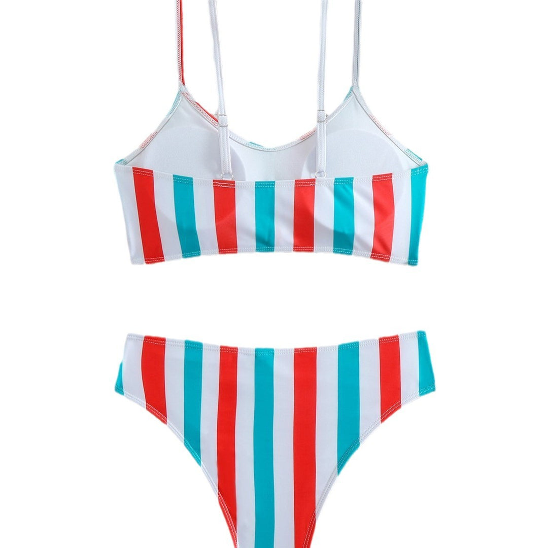 Damer Strappy High-Cut Bikini Sæt med Frontknude Stilla