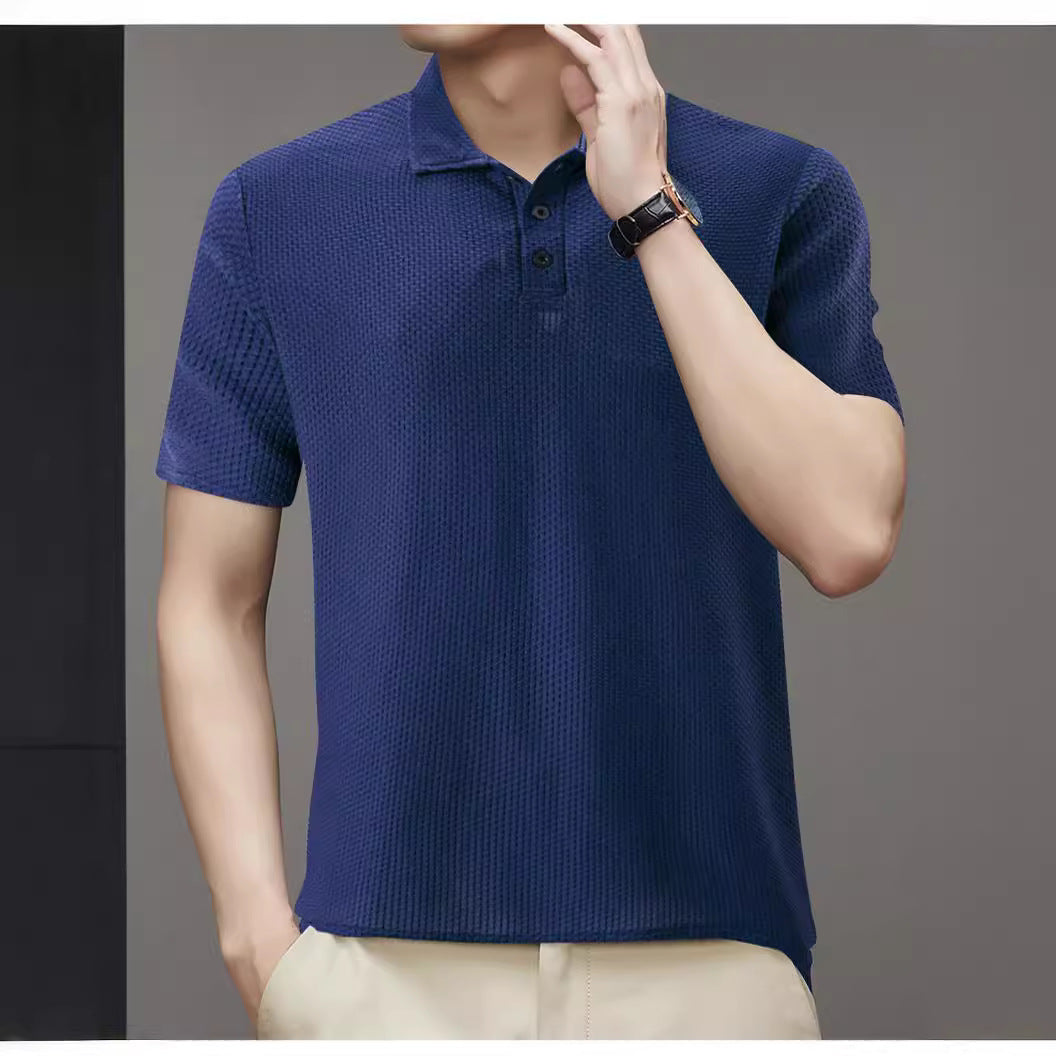 Herre Struktureret Poloshirt med kort ærme Stilla
