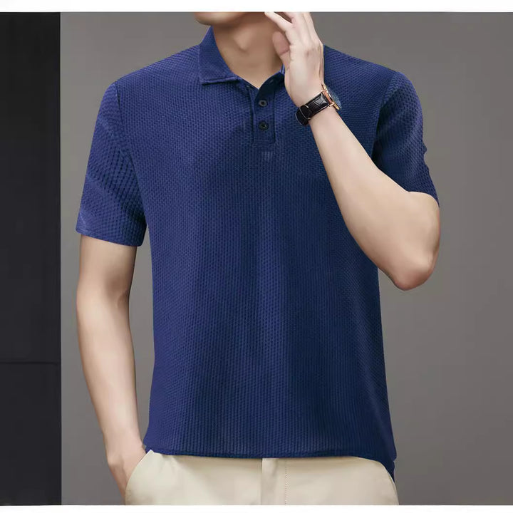 Herre Struktureret Poloshirt med kort ærme Stilla