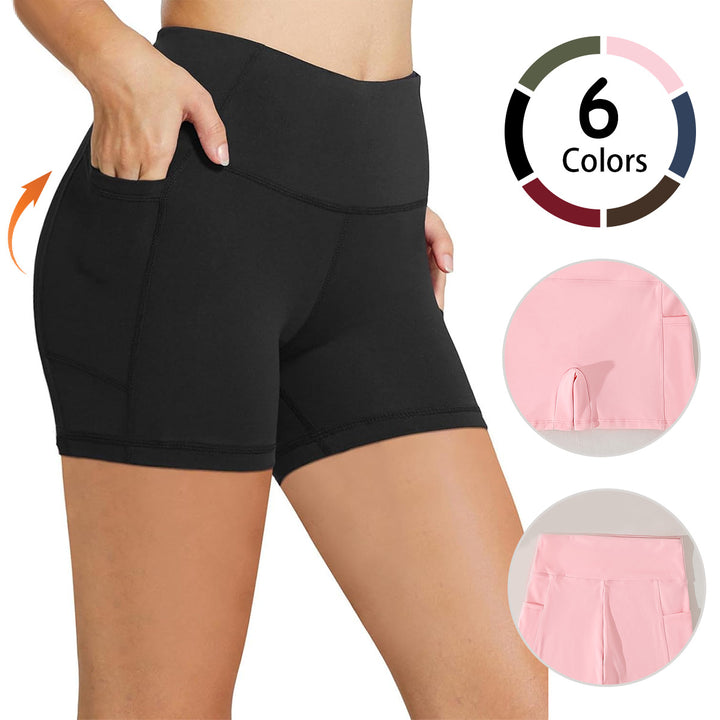Dame Sporty kompressionsshorts med praktiske sidelommer Skovae