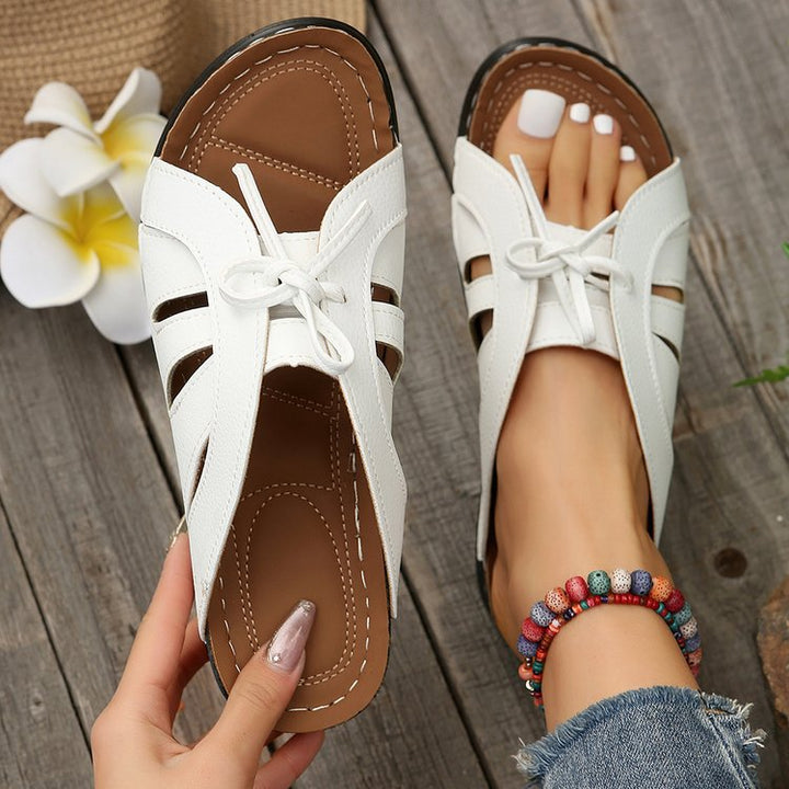 Dame sandaler med flettet design og komfortabel sål Stilla