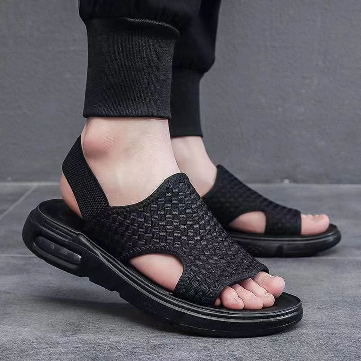 Dame Åndbare Fritidssandaler med elastisk Rem og Dæmpende Sål Stilla