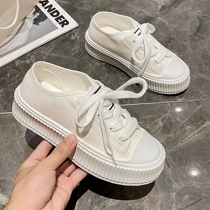 Dame Chunky Sneakers med struktureret sål og åndbart overmateriale Stilla