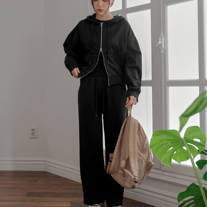 Kvinders sporty hoodie og bukser sæt Stilla