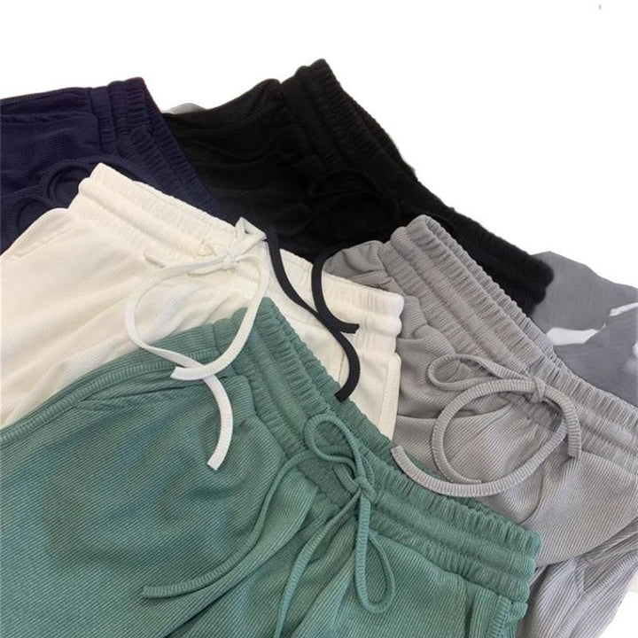 Femme Rib-Højtaljede-Sportshorts Stilla