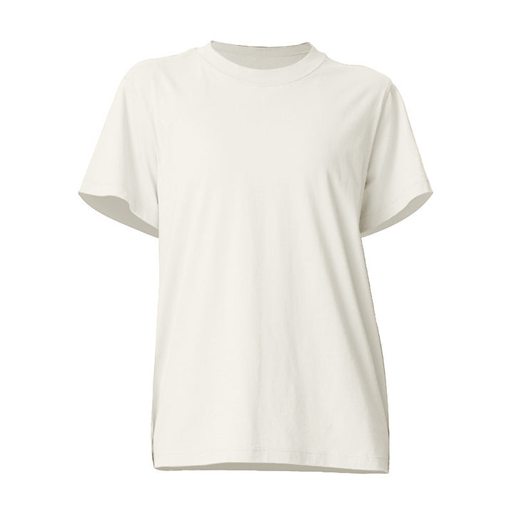 Dame Basis T-shirt i høj kvalitet bomuld med rund halsudskæring Stilla