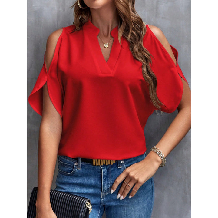 Dame Elegant Kold-Skulder Bluse Stilla