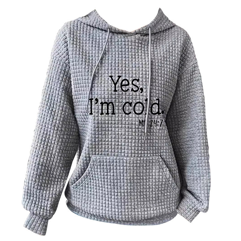 Løs hættegrafik-sweatshirt Stilla