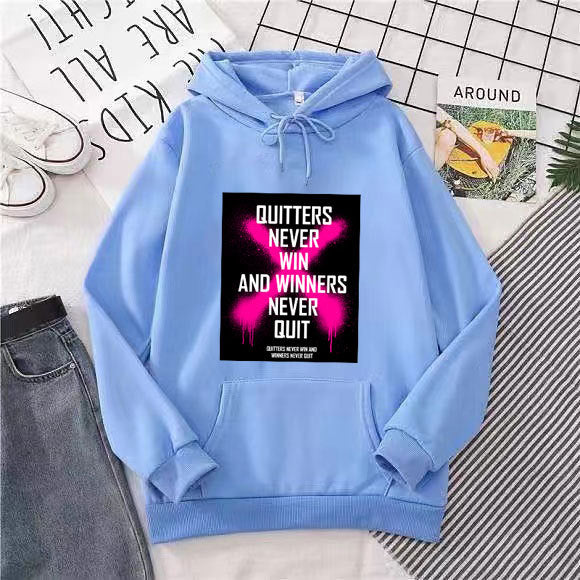 Dame hoodie med inspirerende motiv Skovae