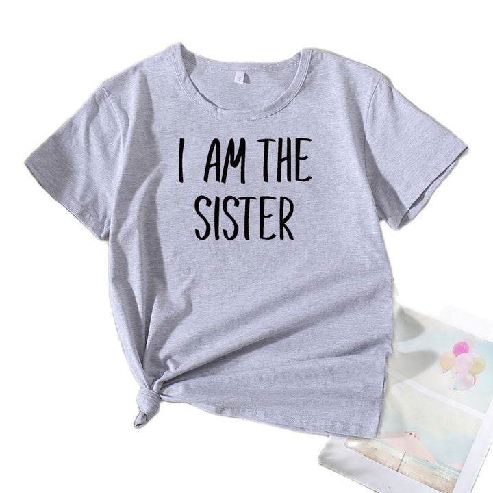 Dame Fritid Søster Statement T-Shirt Stilla