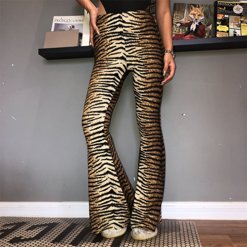 Dame leggings i spændende dyremønster Skovae