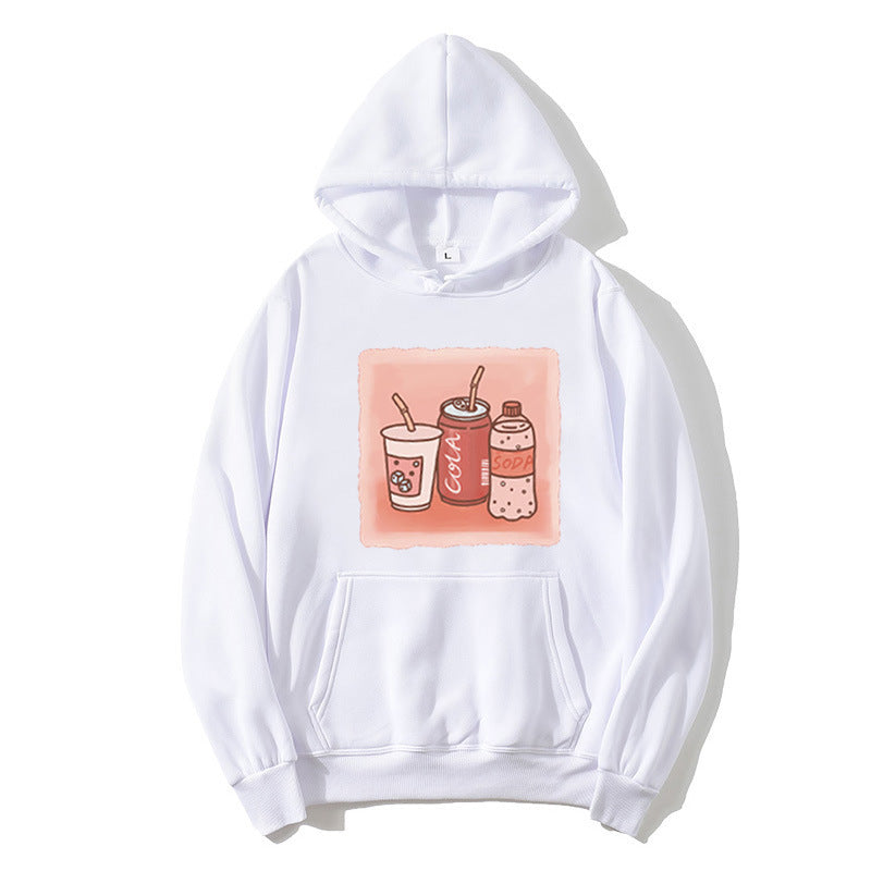 Kvinders hoodie med inspirerende drikke motiv Skovae