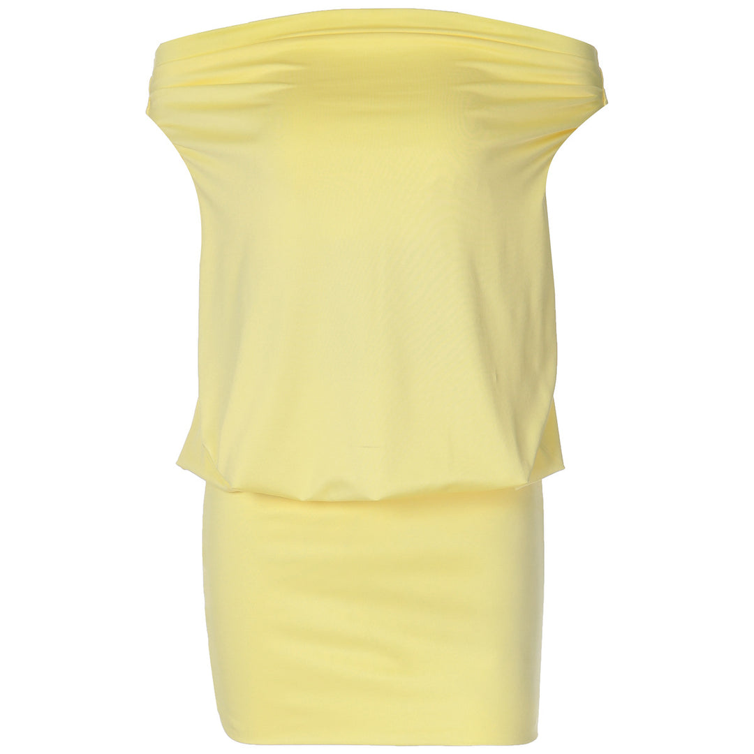 Dame Off-Shoulder Minikjole med flydende design Skovae