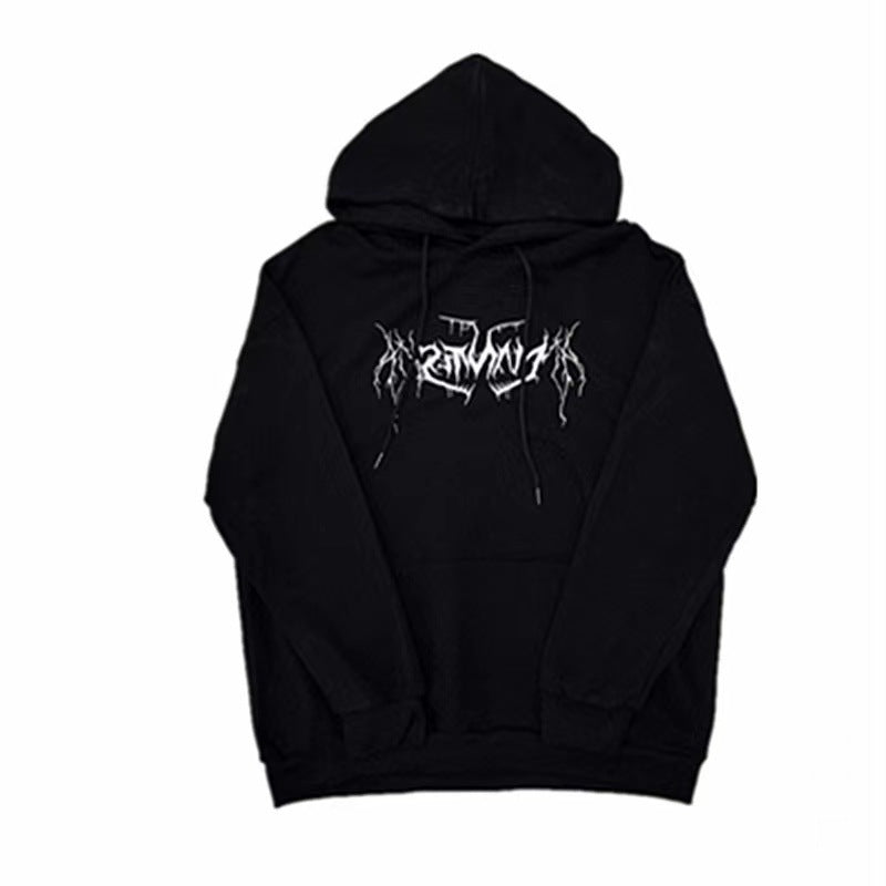 Kvindernes hoodie med moderne bogstaver og afslappet pasform Skovae