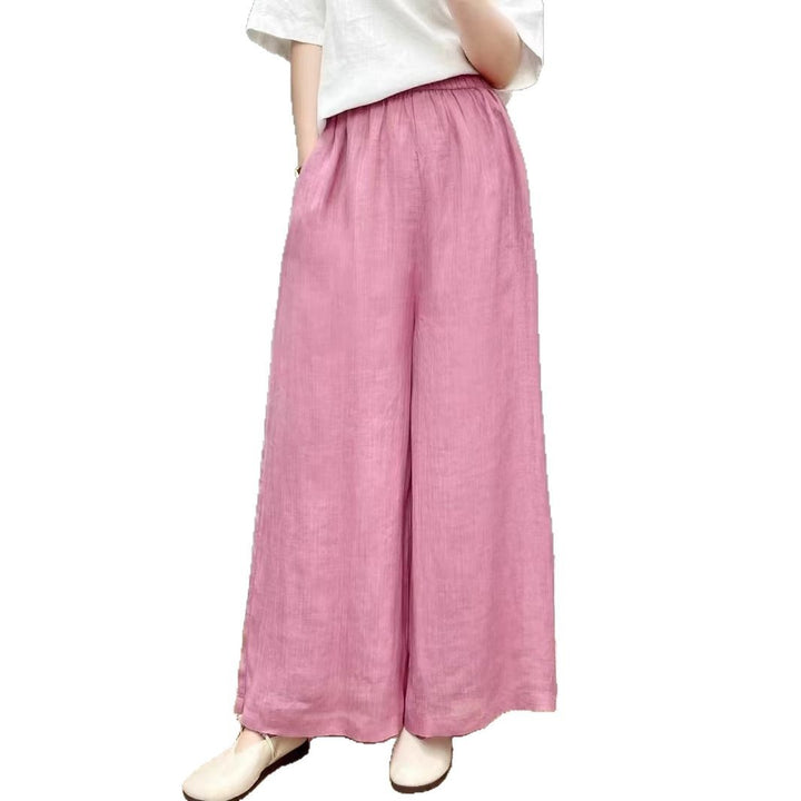 Dame Flydende Brede Linned Culottes Stilla
