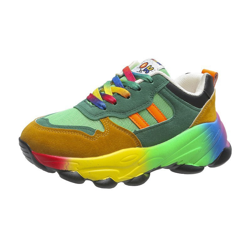 Dame Sneakers med iøjnefaldende farvegradient og åndbart overmateriale Stilla