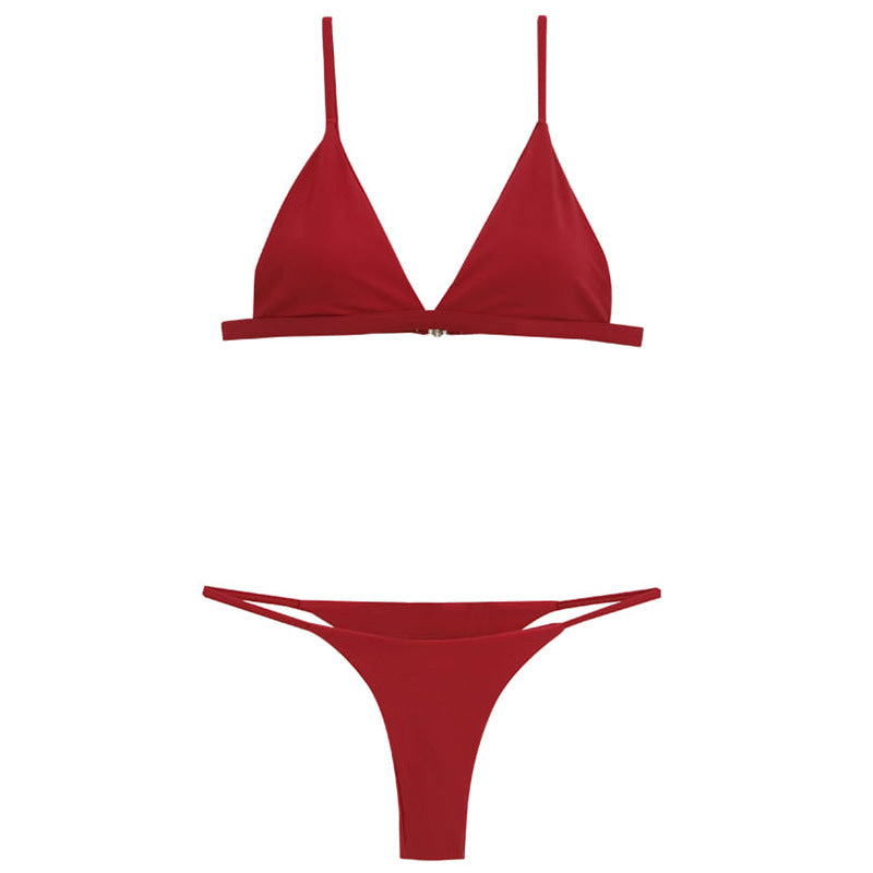 Dame Triangel-Bikini med justerbare stropper og elegant design Stilla
