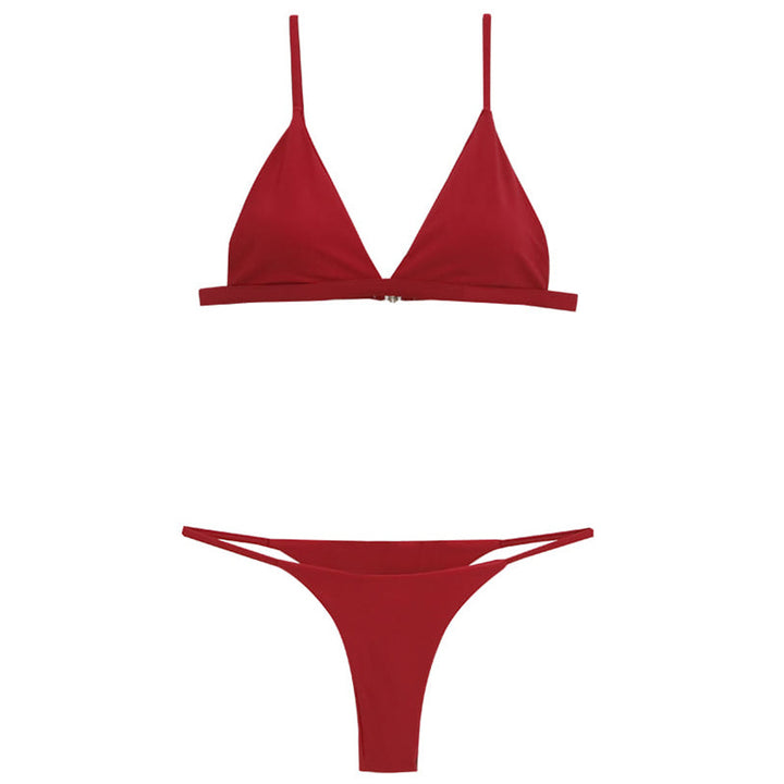 Dame Triangel-Bikini med justerbare stropper og elegant design Stilla