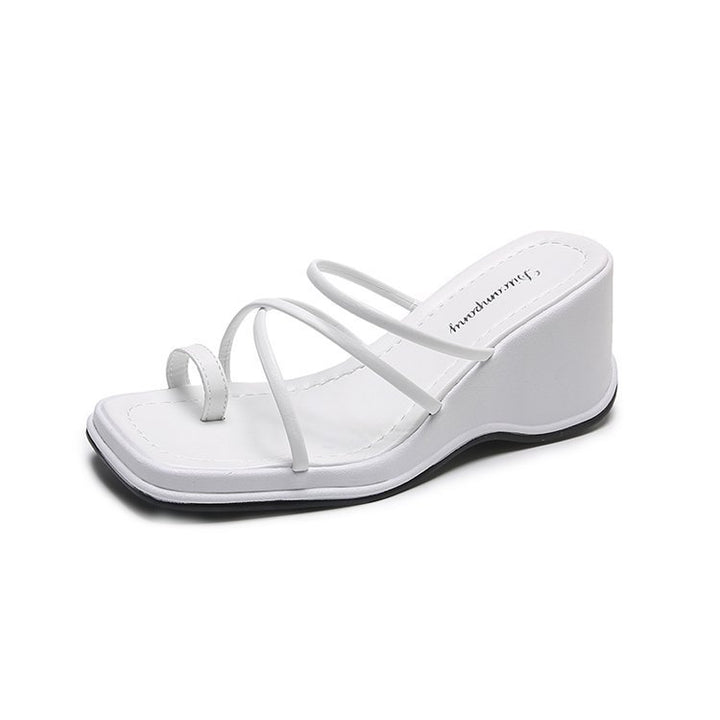 Dame Wedge-sandaler med elegante remme og skridsikker sål Stilla