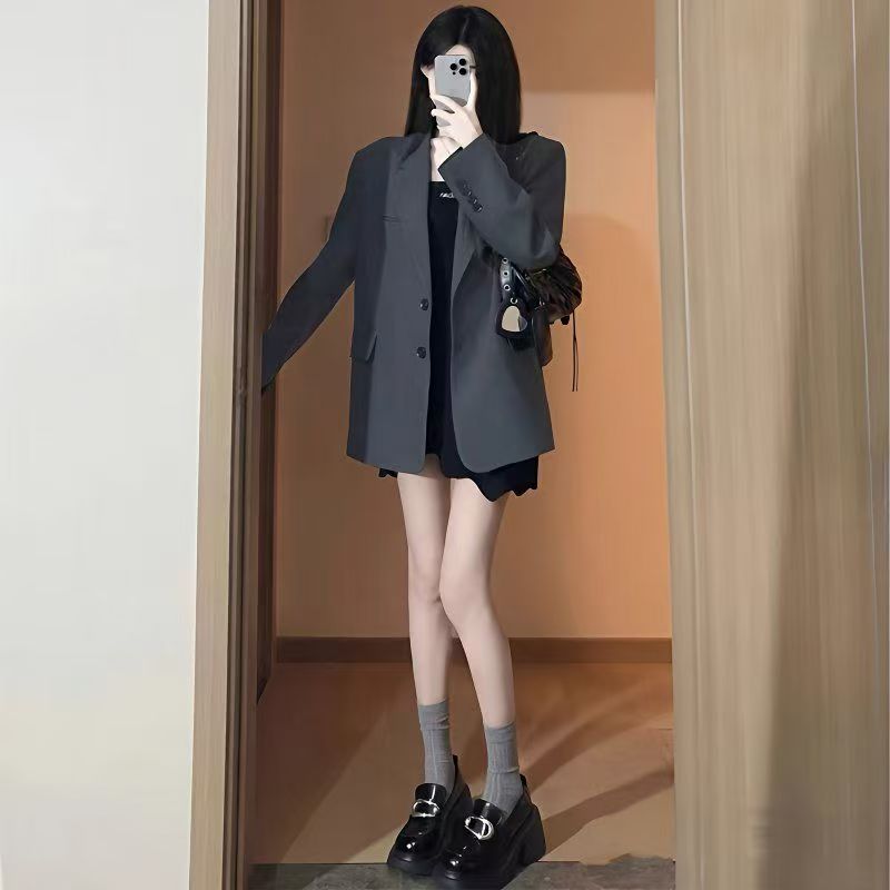 Kvinders Oversized Blazer med Lommer Stilla