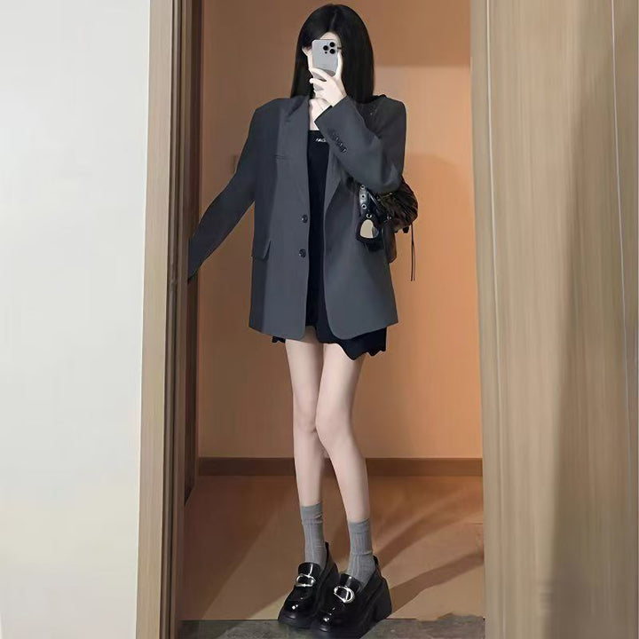 Kvinders Oversized Blazer med Lommer Stilla