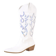 Femme Western-inspirerede dekorative cowboy-støvler Stilla