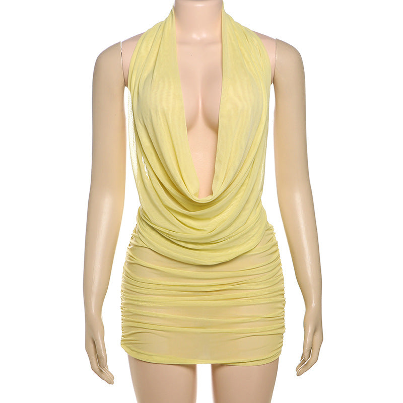 Dame trendy wrap kjole Skovae