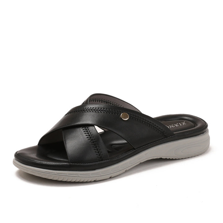 Damer komfortable flip-flops med anatomisk fodseng Stilla