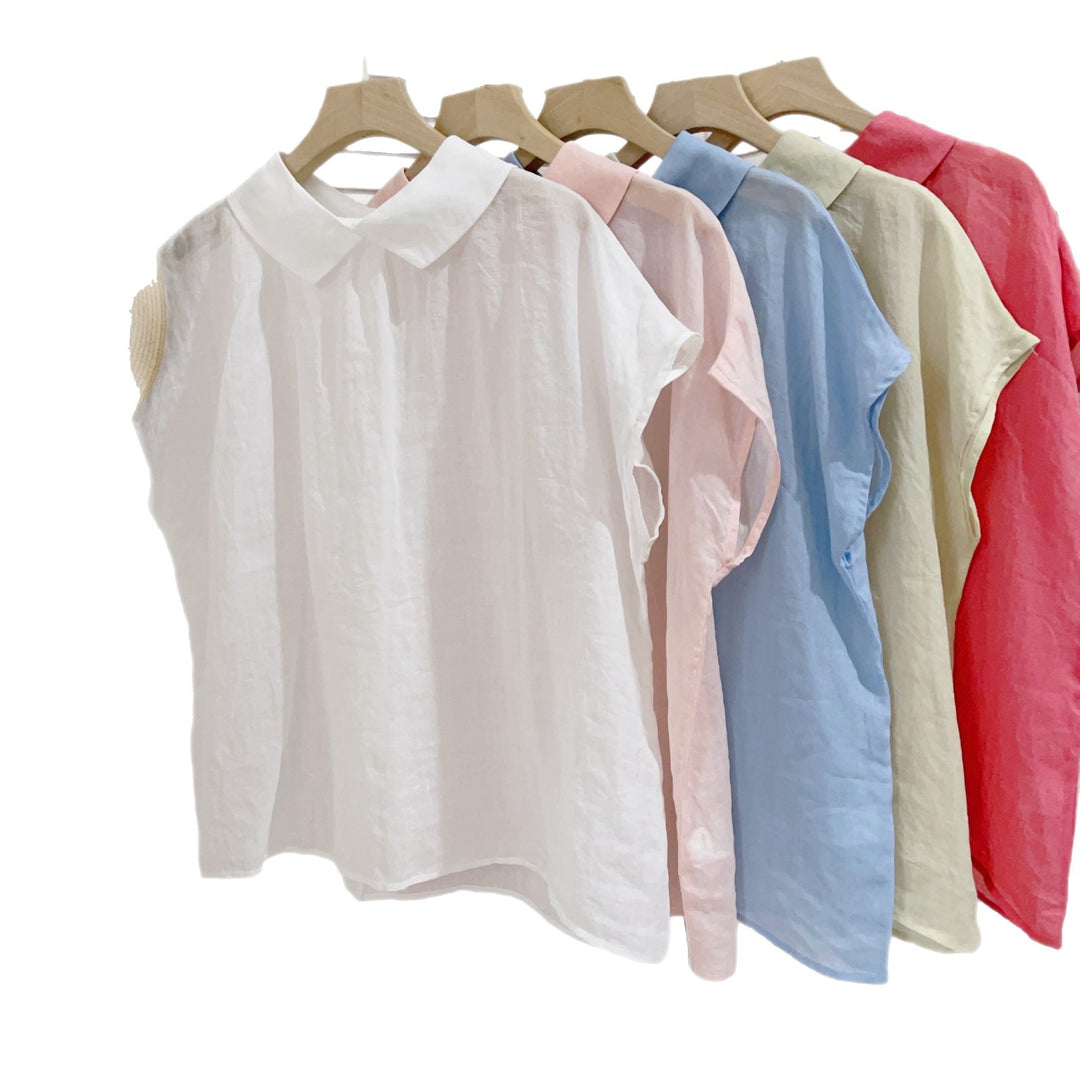 Femme Relaxed Fit Blød Bomuldsbluse Stilla